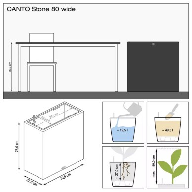 Jardinera CANTO Stone