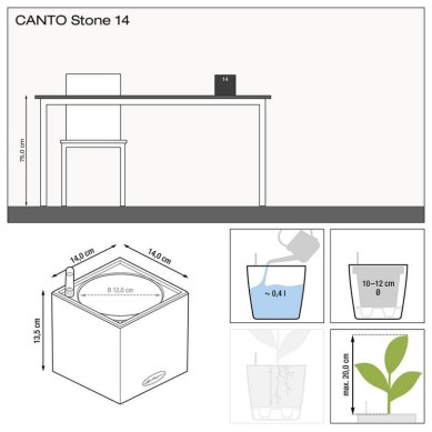 Maceta CANTO Stone 14