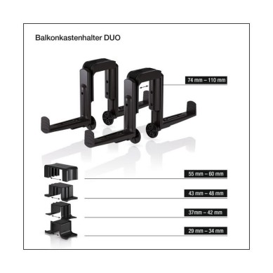 Soporte BALCONERA DUO y adaptadores