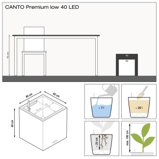 Maceta CANTO Premium low
