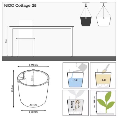 Maceta NIDO Cottage