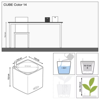 Maceta CUBE Color