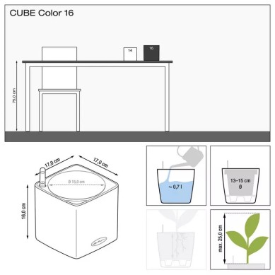 Maceta CUBE Color